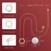 CDE Mother Daughter Necklaces 925 Sterling Silver Circle Pendant 10th Anniversary Sweet 16th Birthday Mother’s Day Jewelry Gifts for Mom Her