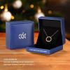 CDE Mother Daughter Necklaces 925 Sterling Silver Circle Pendant 10th Anniversary Sweet 16th Birthday Mother’s Day Jewelry Gifts for Mom Her