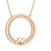CDE Mother Daughter Necklaces 925 Sterling Silver Circle Pendant 10th Anniversary Sweet 16th Birthday Mother’s Day Jewelry Gifts for Mom Her