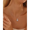 CDE Trendy Infinity Necklace with Square Moissanite Jewelry Hypoallergenic