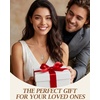 CDE Trendy Infinity Necklace with Square Moissanite Jewelry Hypoallergenic