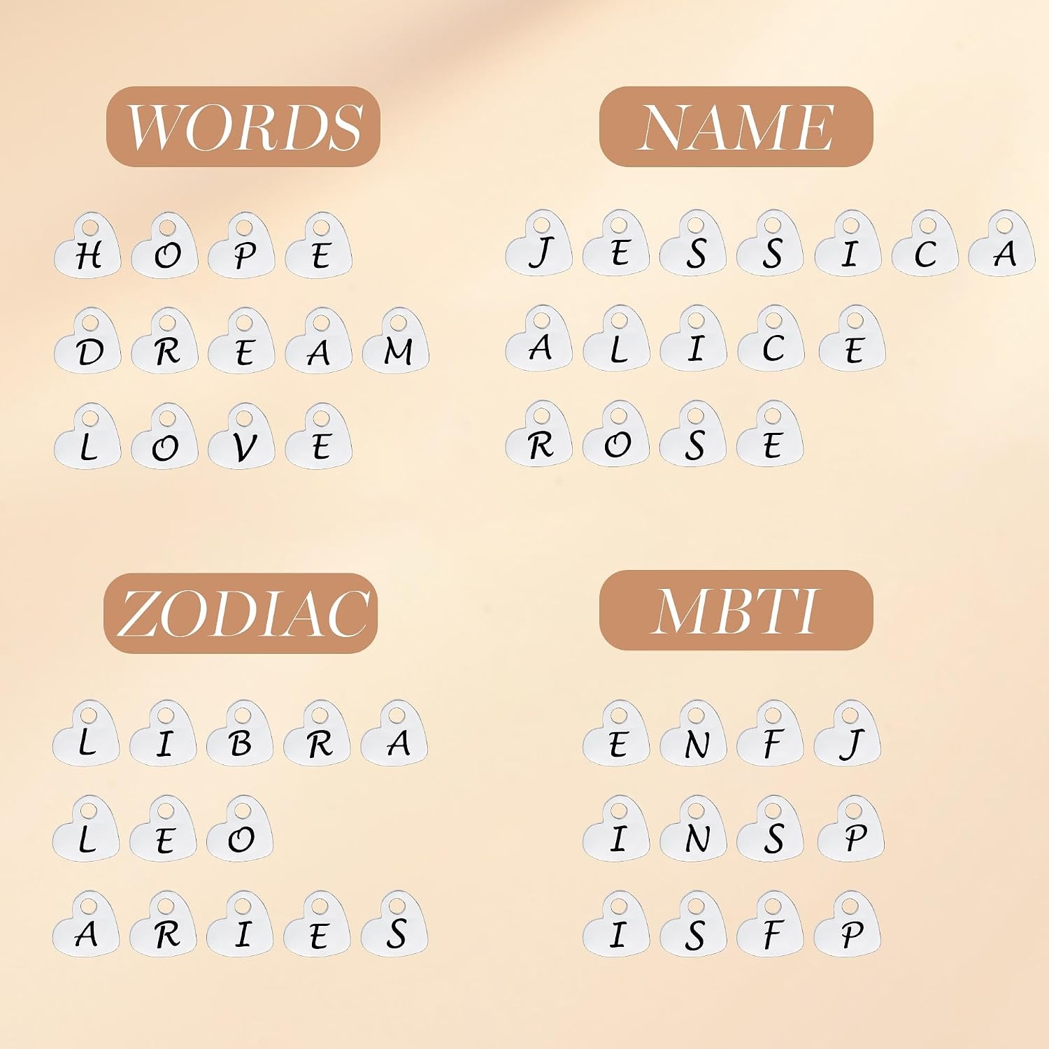 image:imageCDE Initial Heart Infinity Bracelets for Women Adjustable Dainty Letter Alphabet Charm Jewelry Birthday Gifts for Women Her Girlfriend Mom Wife16P
