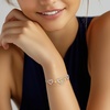 CDE 18K Rose Gold Heart Bracelets,Birthstone Jewelry Gifts for Women(11-Nov-Citrine Yellow)