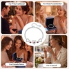 CDE 18K Rose Gold Heart Bracelets,Birthstone Jewelry Gifts for Women(Cuban Link-01/07-Jan/Jul-Ruby Red)