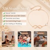 CDE Initial Heart Infinity Bracelets for Women Adjustable Dainty Letter Alphabet Charm Jewelry Birthday Gifts for Women Her Girlfriend Mom Wife(01-A)