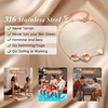 CDE Initial Heart Infinity Bracelets for Women Adjustable Dainty Letter Alphabet Charm Jewelry Birthday Gifts for Women Her Girlfriend Mom Wife(06-F)