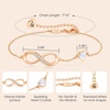 CDE Initial Heart Infinity Bracelets for Women Adjustable Dainty Letter Alphabet Charm Jewelry Birthday Gifts for Women Her Girlfriend Mom Wife(07-G)