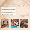 CDE Initial Heart Infinity Bracelets for Women Adjustable Dainty Letter Alphabet Charm Jewelry Birthday Gifts for Women Her Girlfriend Mom Wife(08-H)