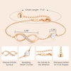 CDE Initial Heart Infinity Bracelets for Women Adjustable Dainty Letter Alphabet Charm Jewelry Birthday Gifts for Women Her Girlfriend Mom Wife(09-I)