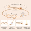 CDE Initial Heart Infinity Bracelets for Women Adjustable Dainty Letter Alphabet Charm Jewelry Birthday Gifts for Women Her Girlfriend Mom Wife(10-J)