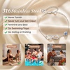 CDE Initial Heart Infinity Bracelets for Women Adjustable Dainty Letter Alphabet Charm Jewelry Birthday Gifts for Women Her Girlfriend Mom Wife(26-Z)