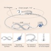 CDE Initial Heart Infinity Bracelets for Women Adjustable Dainty Letter Alphabet Charm Jewelry Birthday Gifts for Women Her Girlfriend Mom Wife(26-Z)
